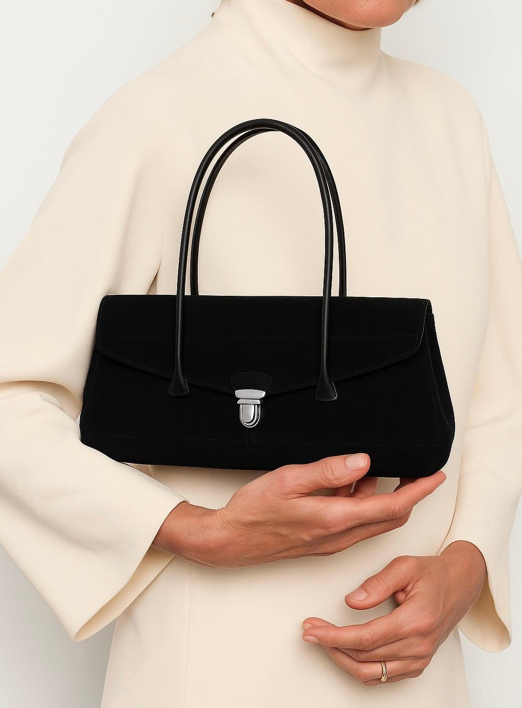 Coeur Bag - Suede Black