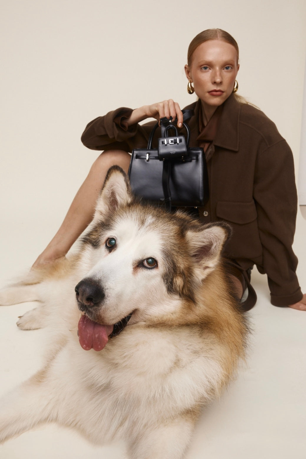 Noir Leather Book Tote Bag 25