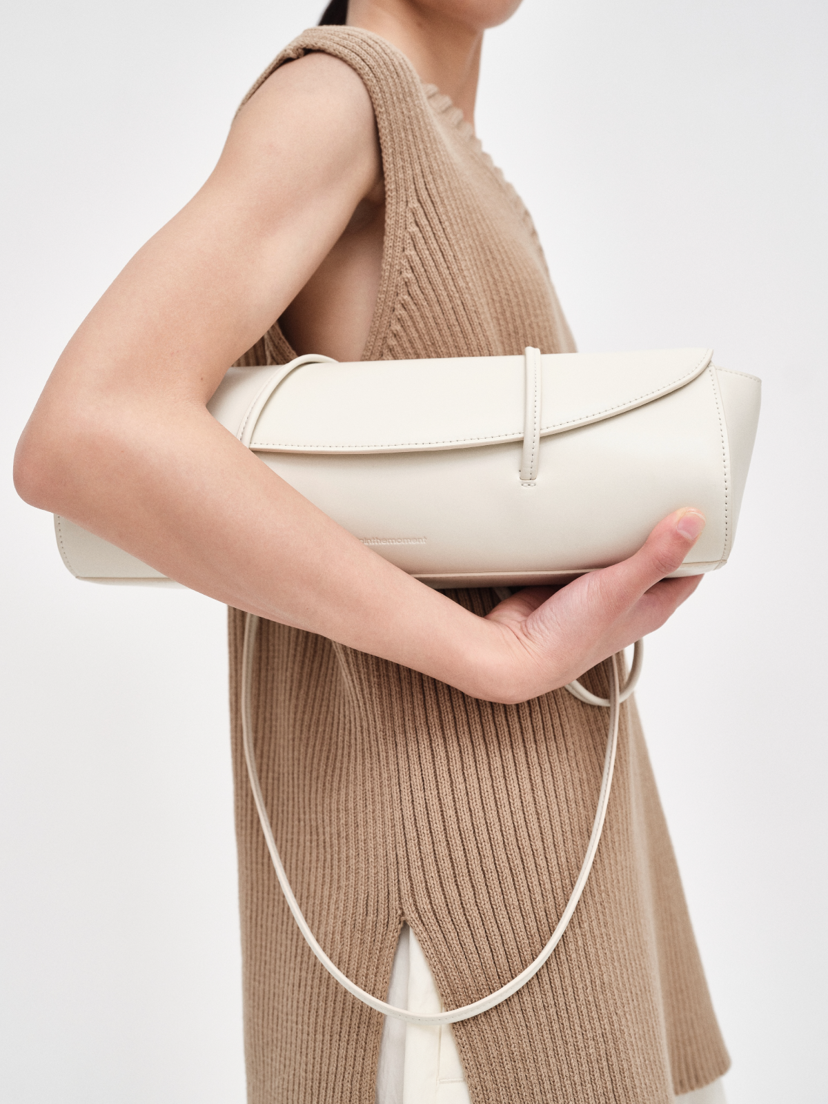 Baguette shoulder bag - White