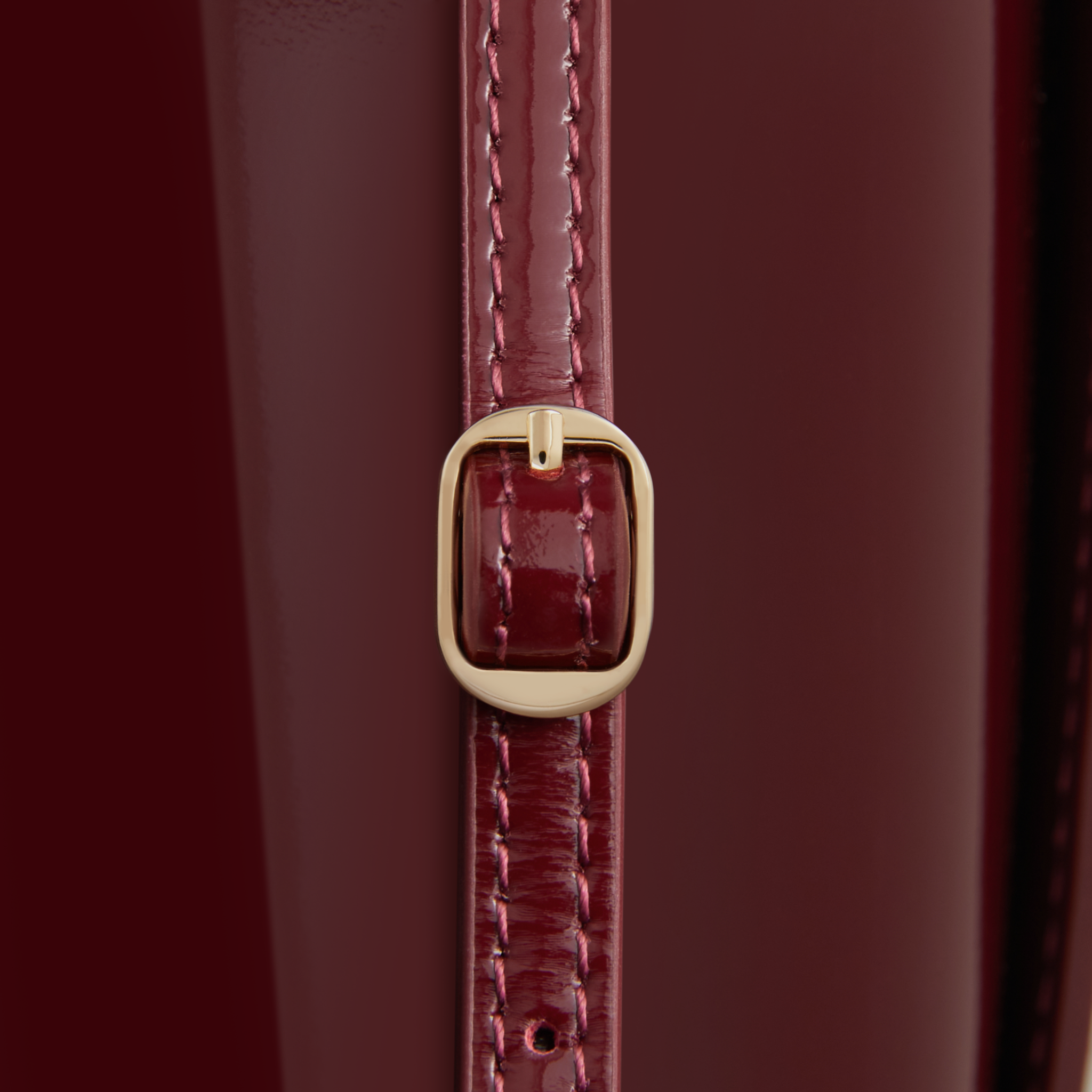 Patent Dark Cherry Shoulder Bag