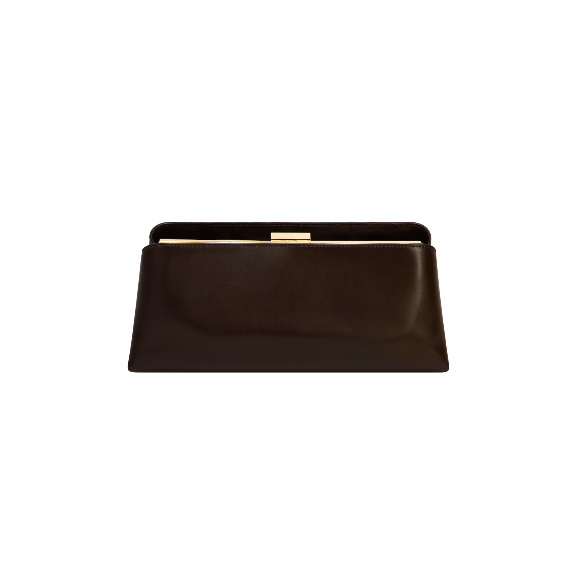 Elegant Chocolate Éclair Premium Calf Leather Convertible Shoulder Clutch Handbag