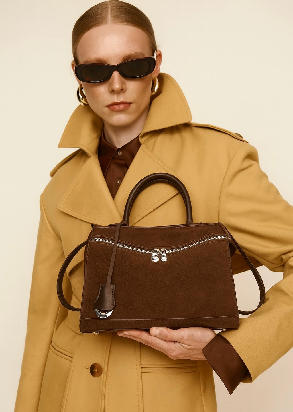 Jane Bag - Suede Espresso