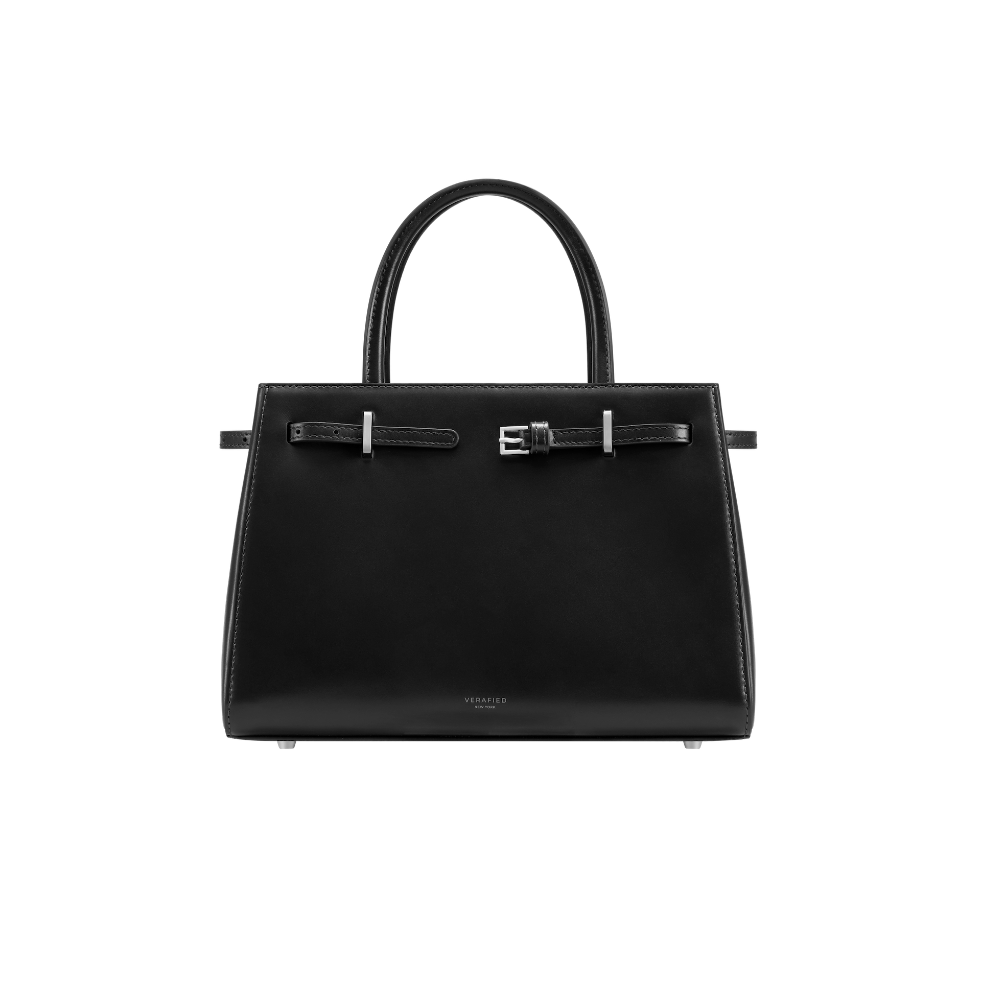Noir Leather Book Tote Bag 25