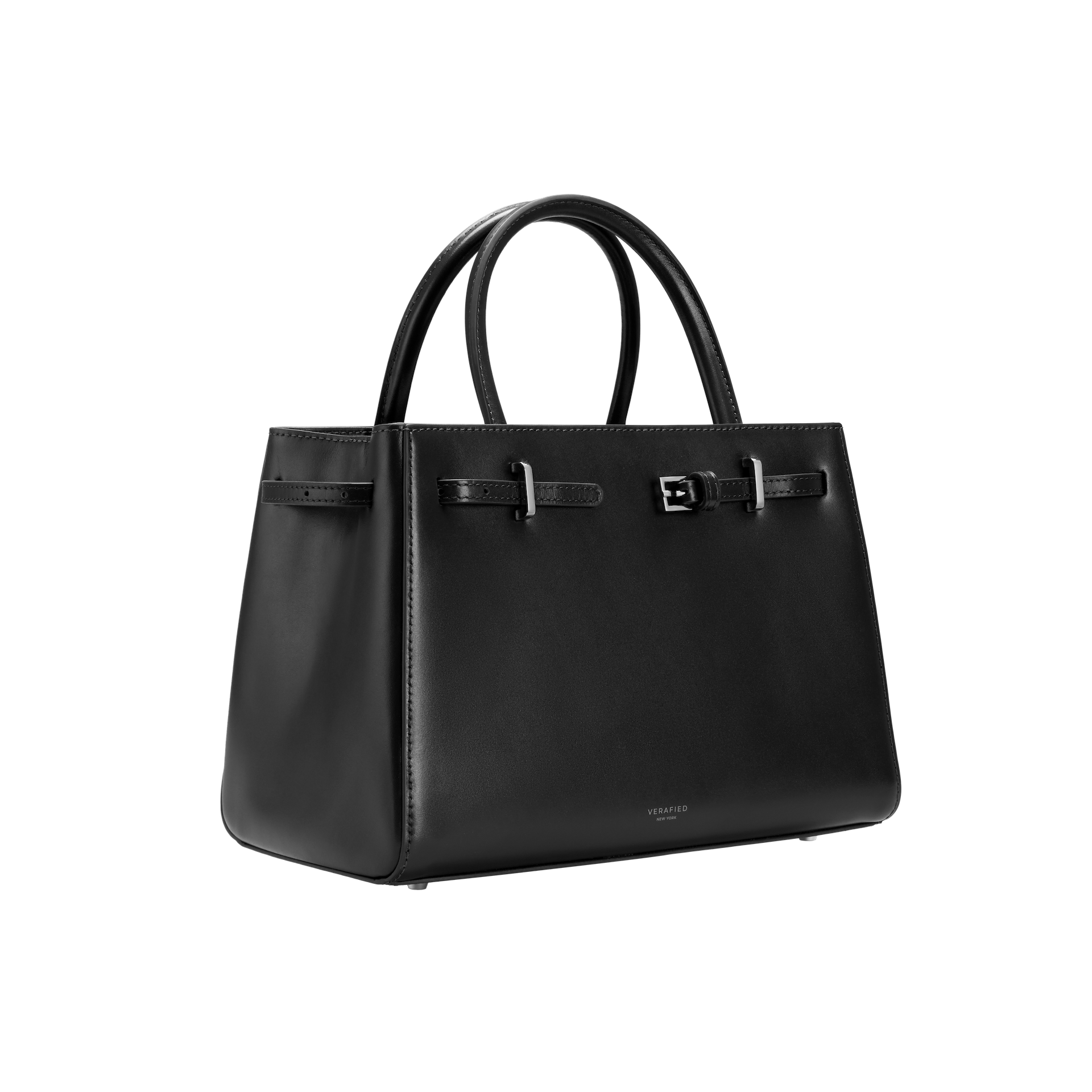 Noir Leather Book Tote Bag 25