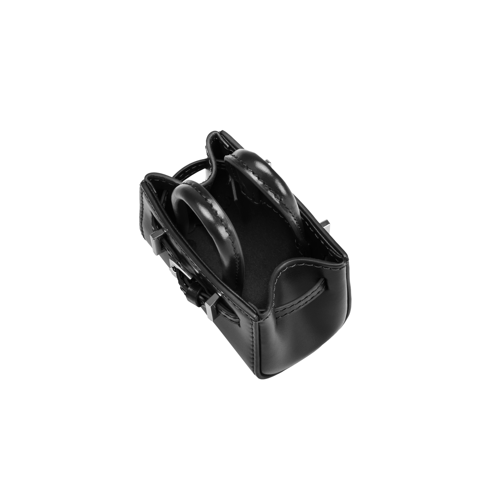 Noir Leather Book Tote Bag 25