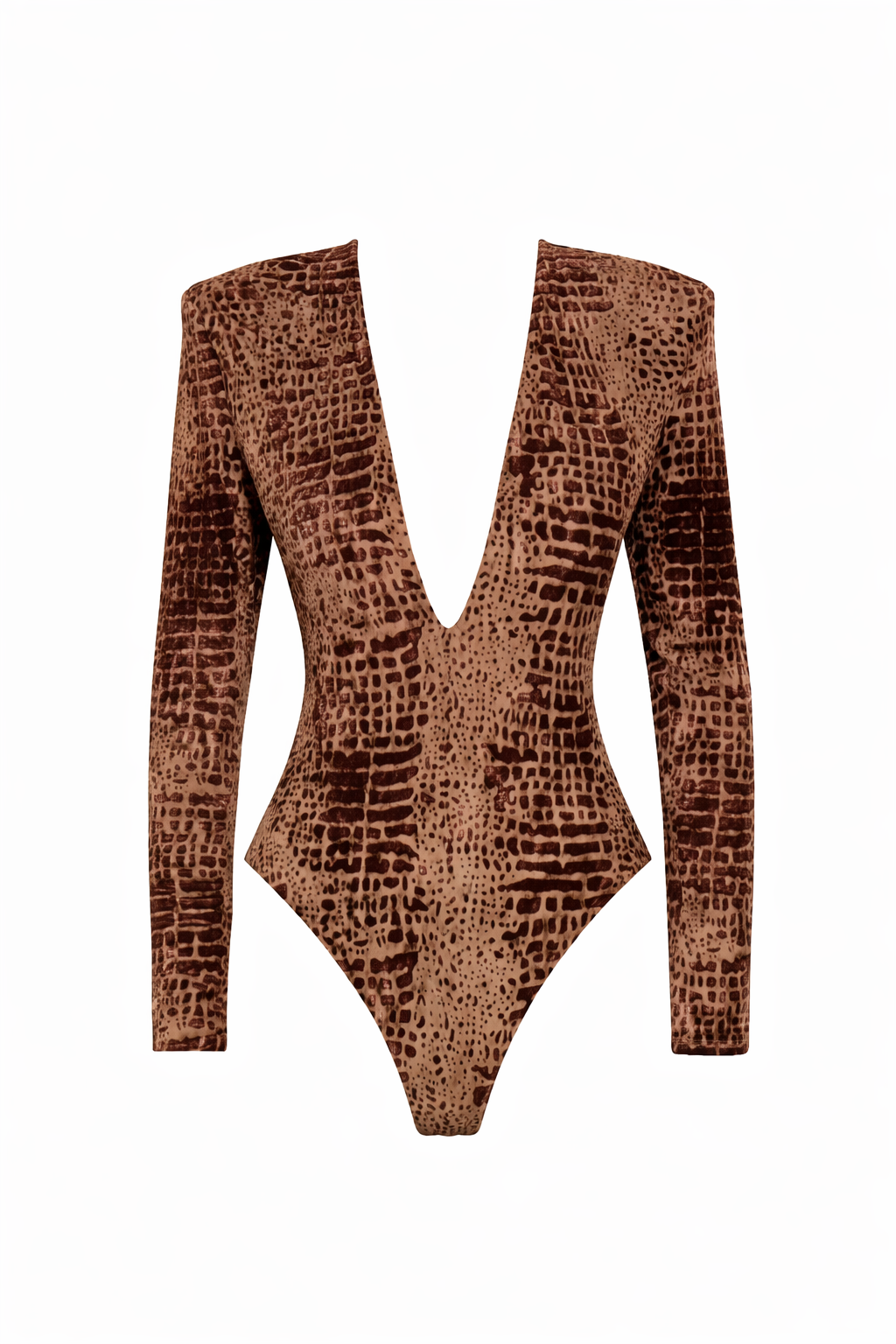 Sarah Croc Print Bodysuit