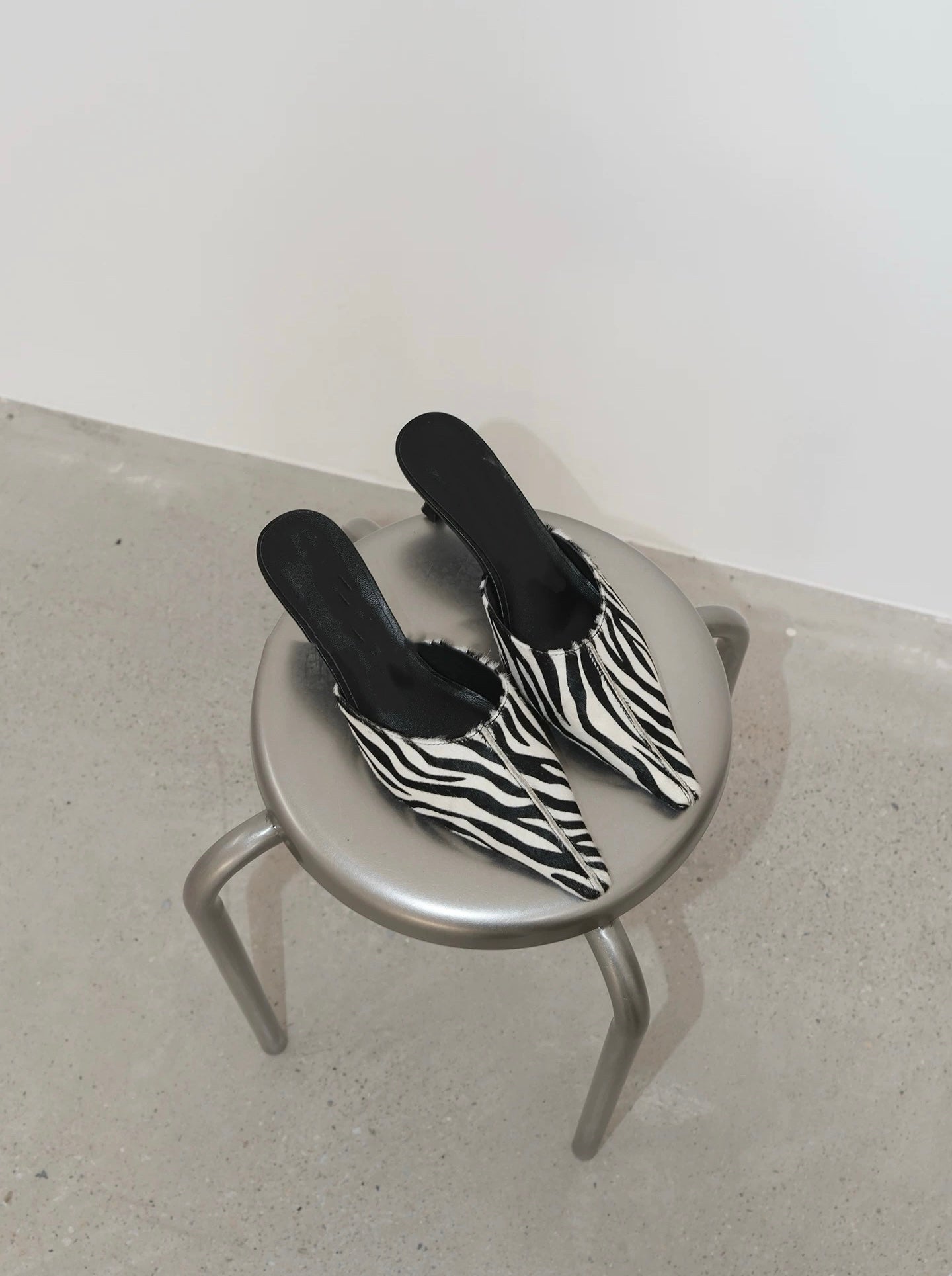 Bianca Mules in Hair Calf