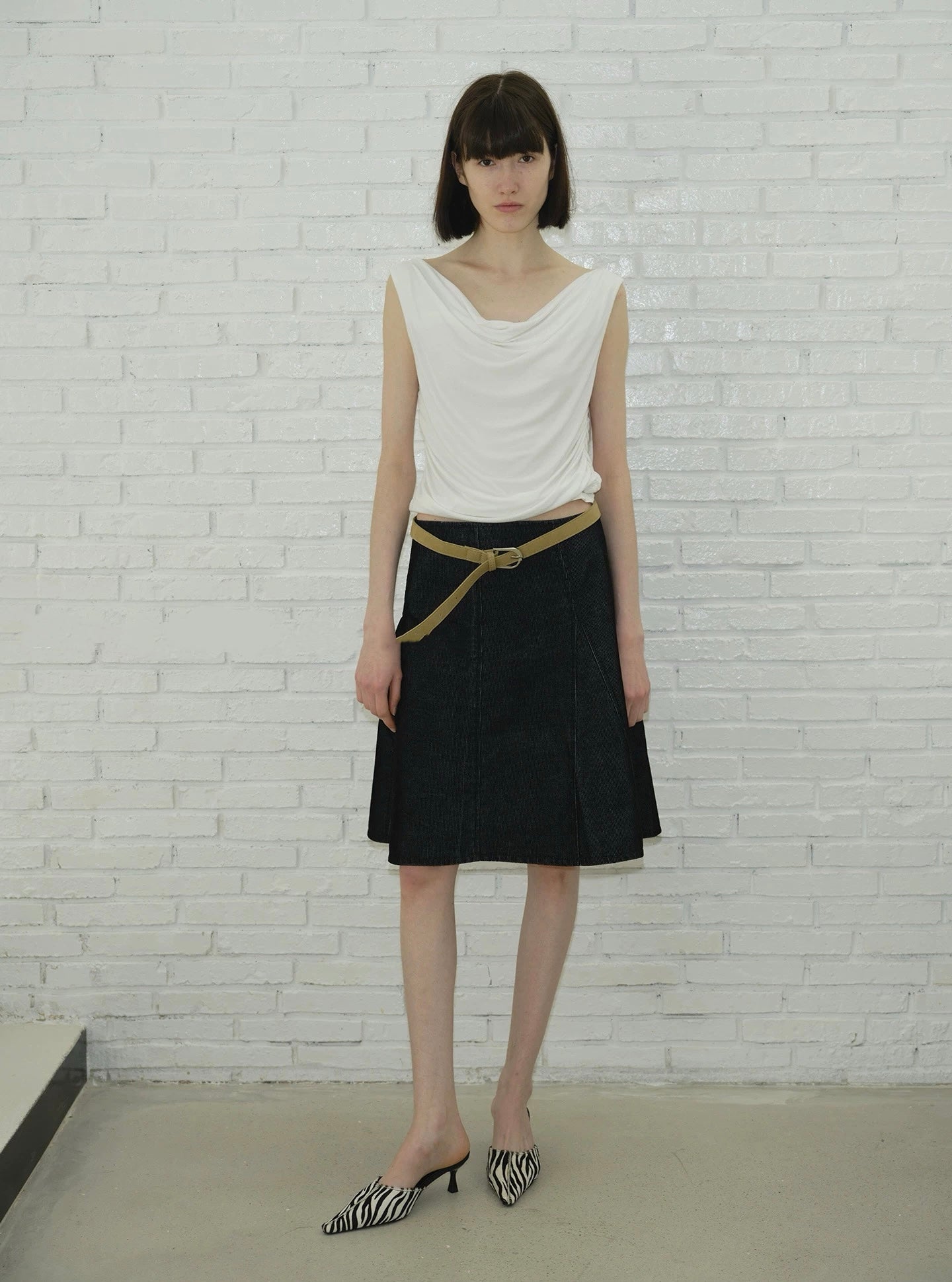 Bianca Mules in Hair Calf