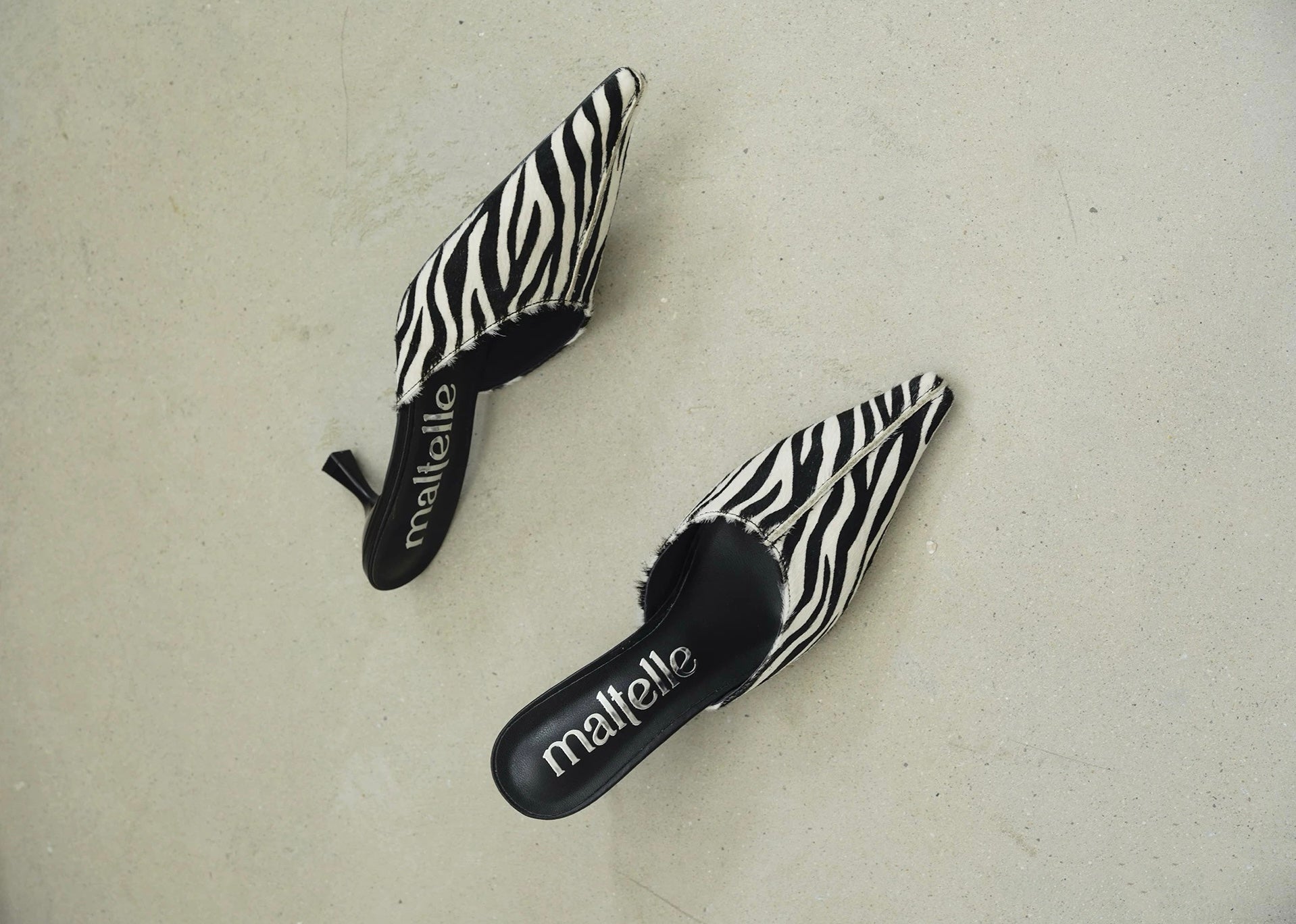 Bianca Mules in Hair Calf