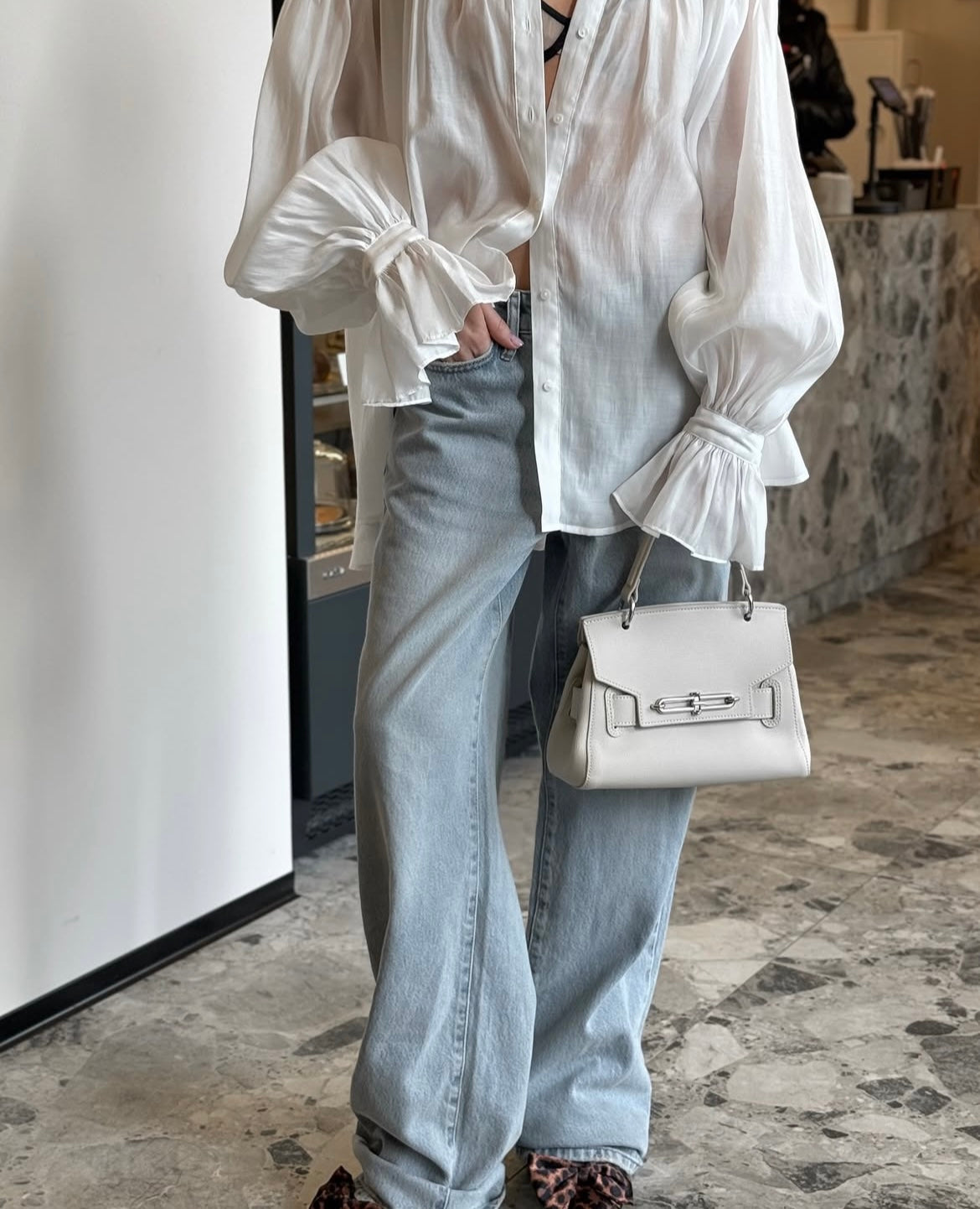 KELLY BAG - White
