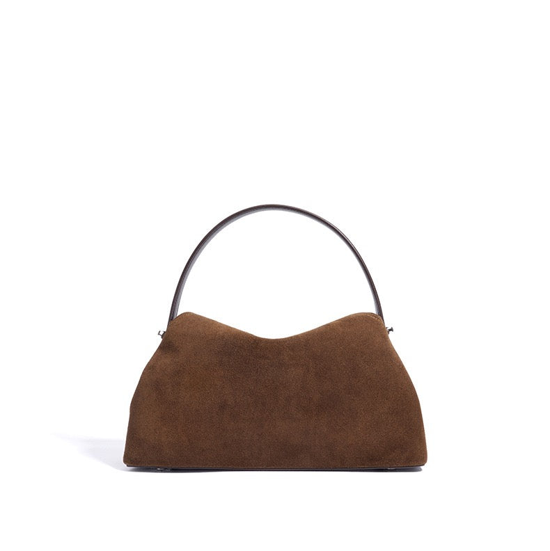GRACE BAG - Suede Brown