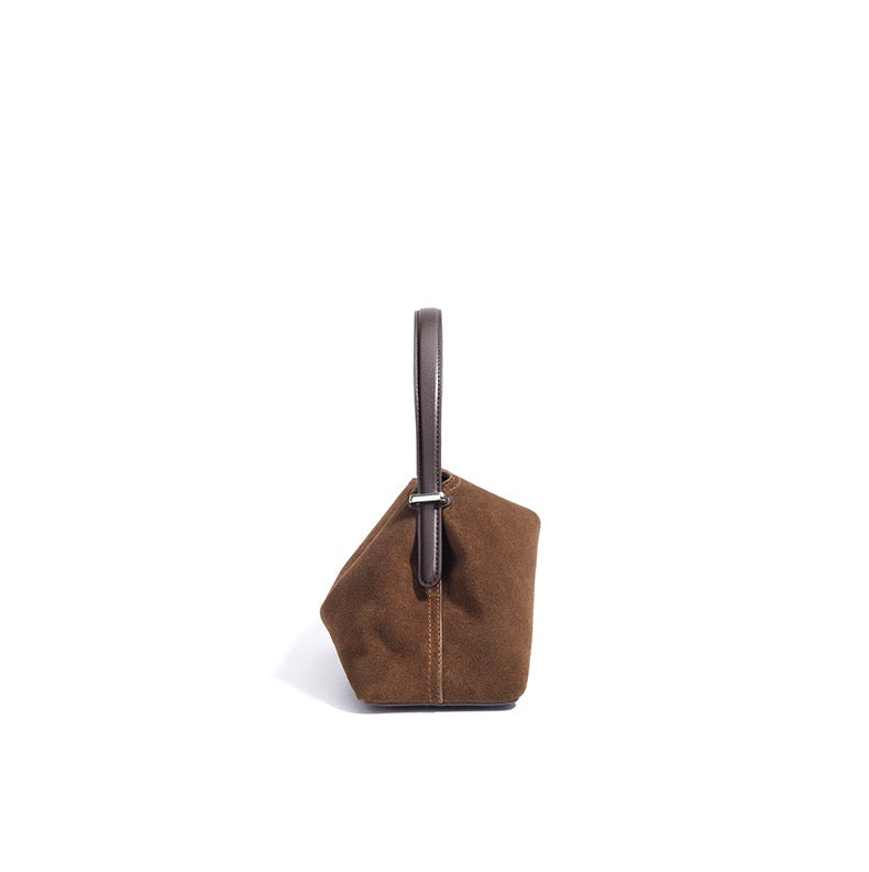 GRACE BAG - Suede Brown