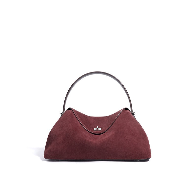 GRACE BAG - Suede Red