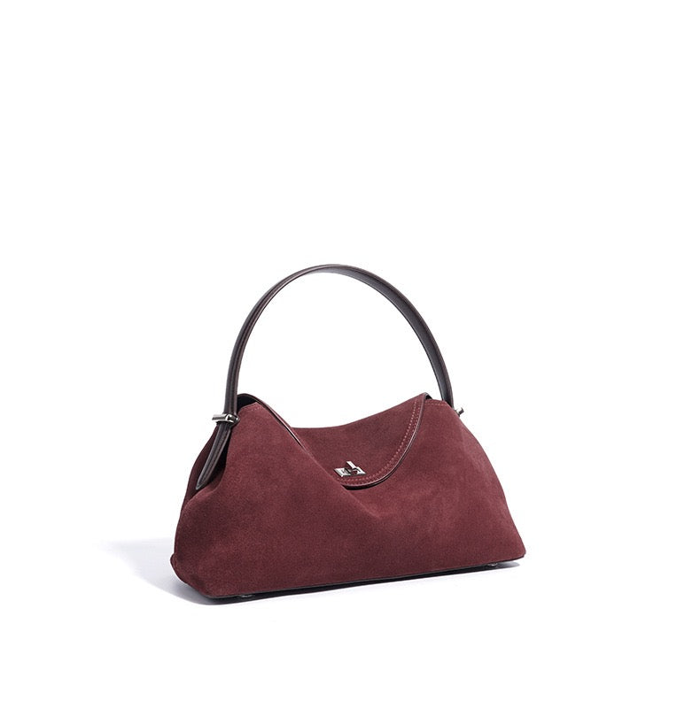 GRACE BAG - Suede Red