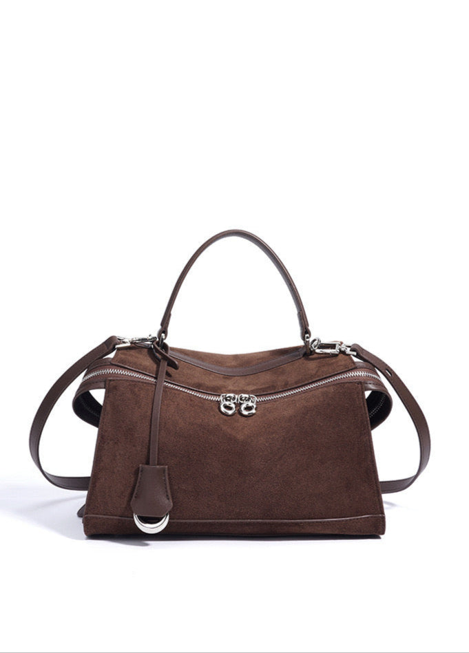 Jane Bag - Suede Espresso