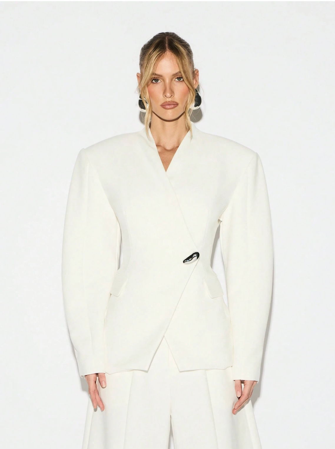 Kelly Structured Blazer - White