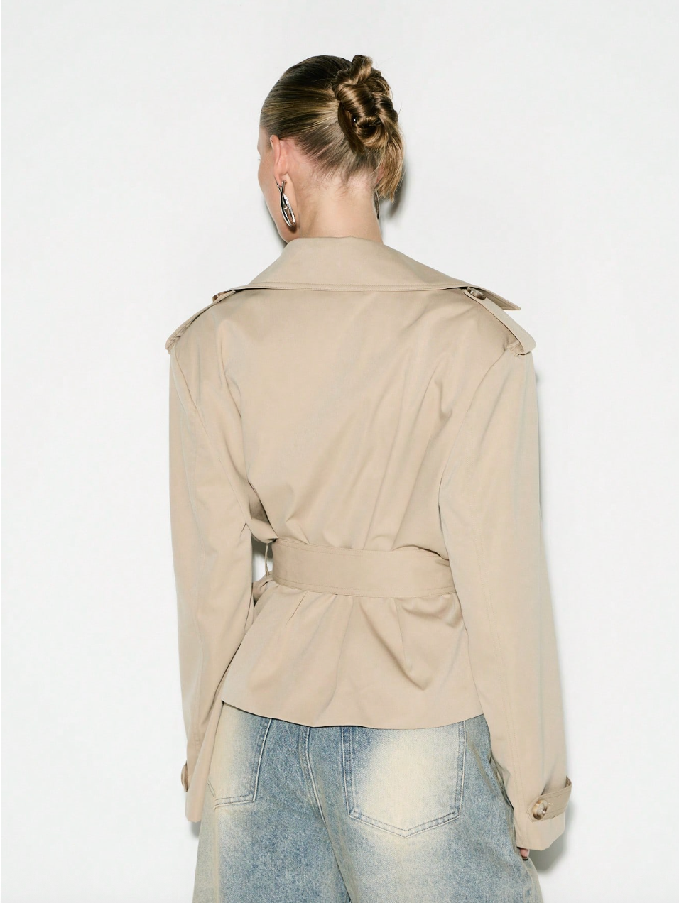 Ami Belted Trench Jacket
